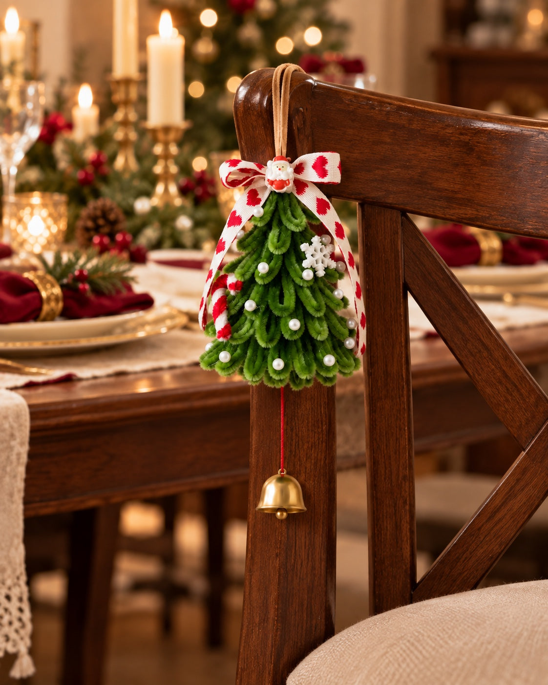 DIY Pipe Cleaner Christmas Tree Car Ornament Kit
