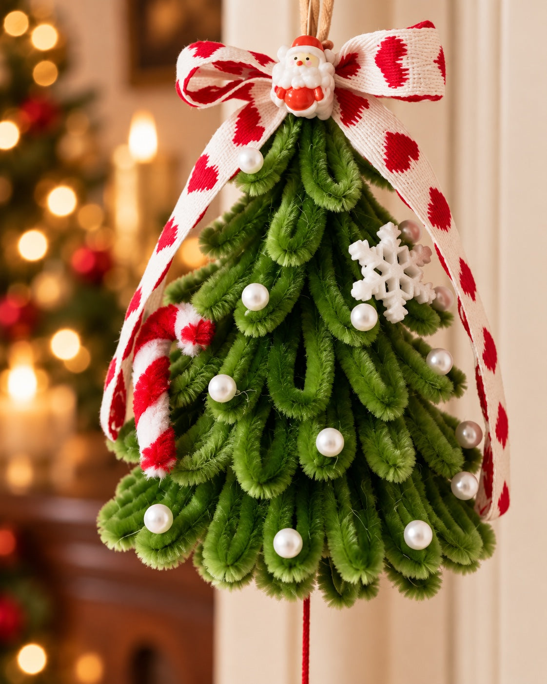 DIY Pipe Cleaner Christmas Tree Car Ornament Kit
