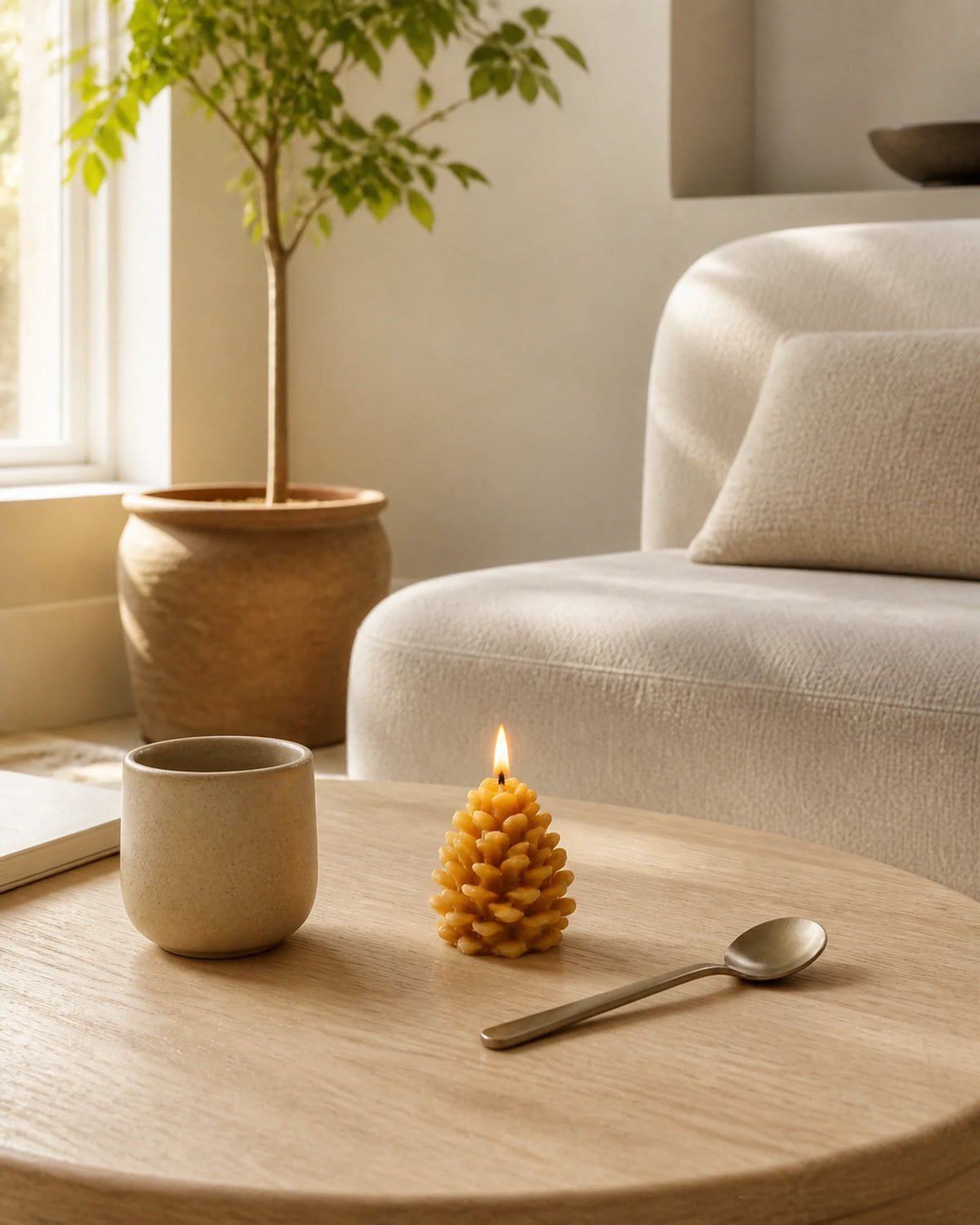Pinecone Candle
